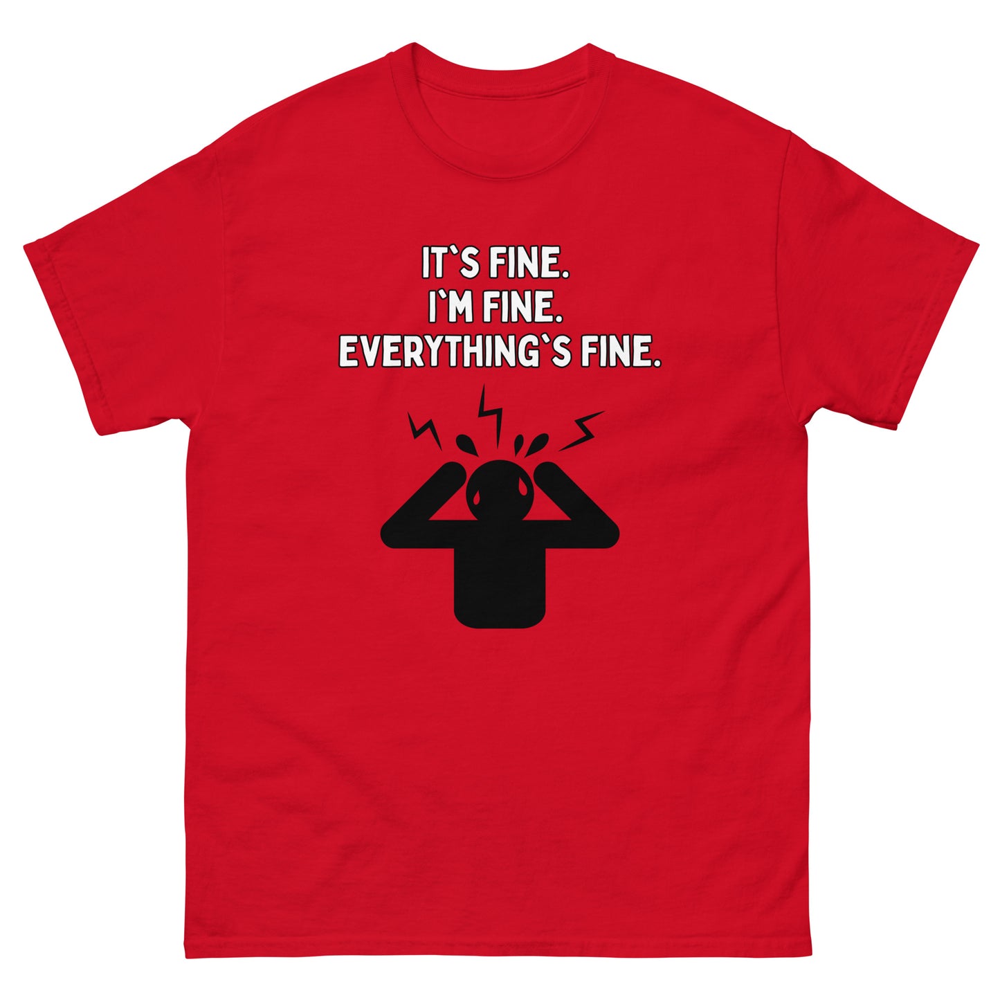 I'm Fine - Red / S - Graphic Tee - The Shirt Emporium