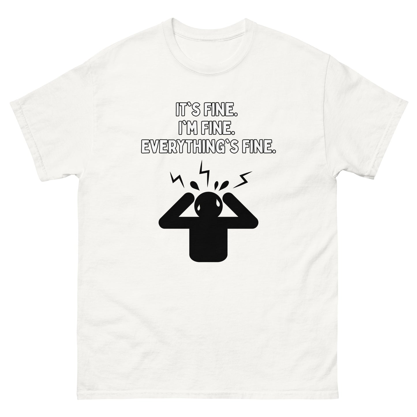I'm Fine - White / S - Graphic Tee - The Shirt Emporium